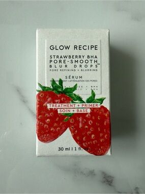 New Glow Recipe Strawberry BHA Pore-Smooth Blur Drops